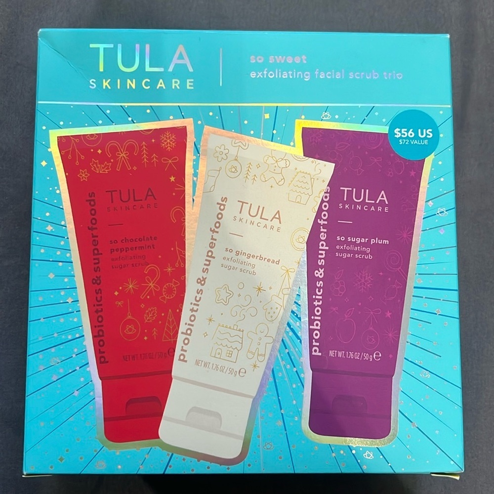 Tula skincare facial scrub Trio NIB​